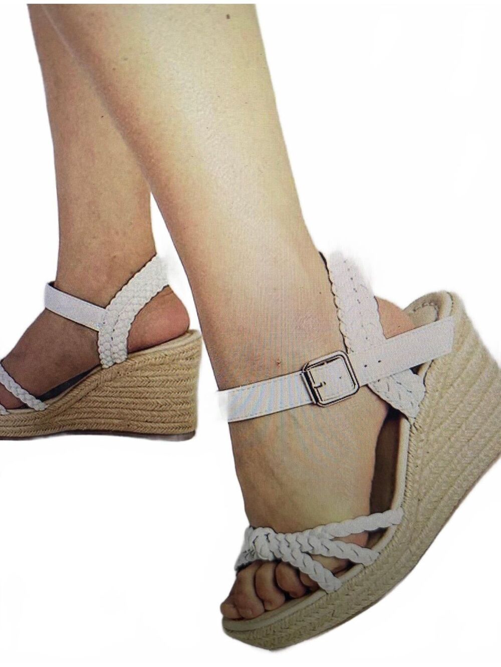 Mikarka Women’s Open Toe Espadrilles Wedge Sandals Size 6.5